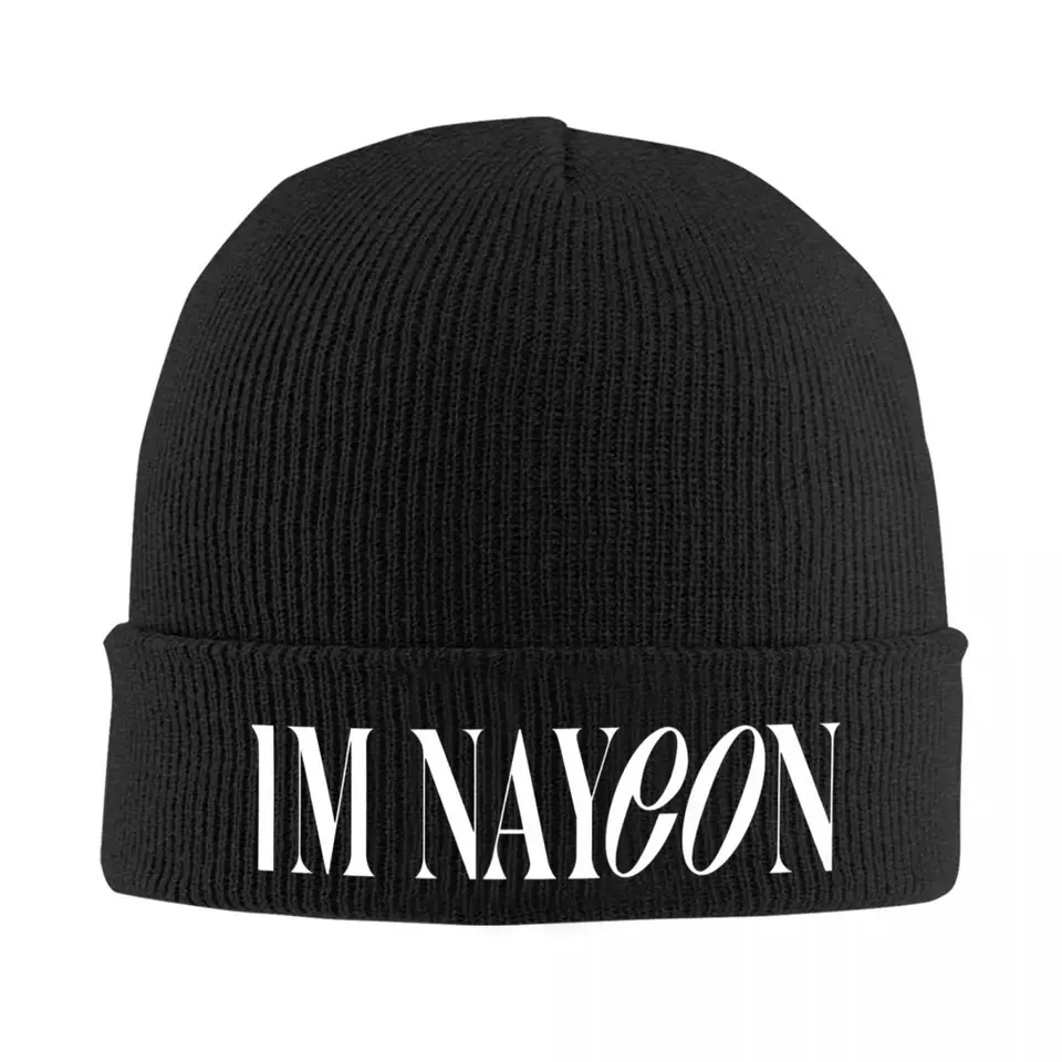 IM Nayeon Kórejský spevák Beanie Hats Twices Bonnet Hats Men Ženy retro kpop lebky čiapky jesenné zimné dizajn elastické čiapky