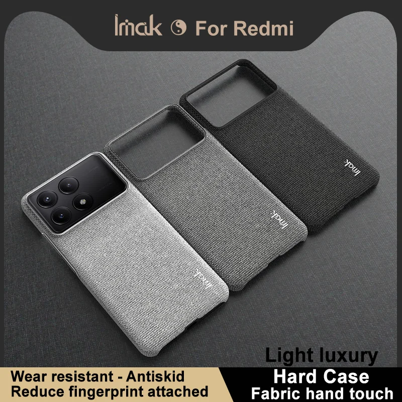 IMAK TRAKNÉ PASION PRE XIAOMI REDMI K70 5G / REDMI K70 PRO 5G Textilný matný matný ochranca
