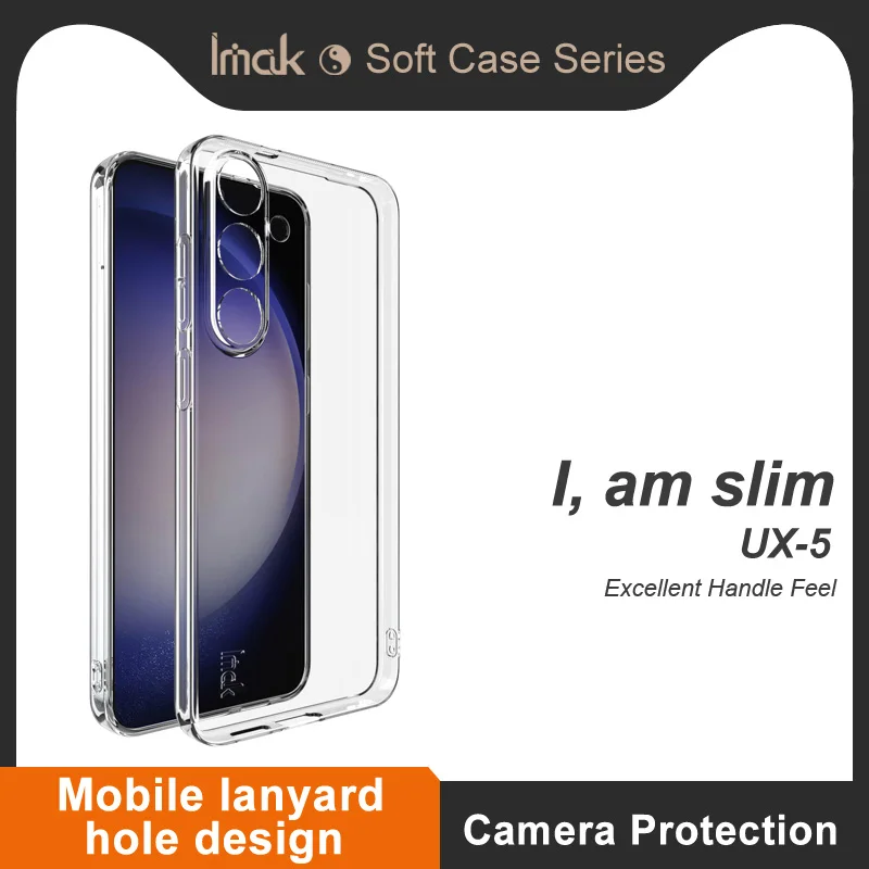 IMAK UX-5 SOCKPORPOPT TRASPRAING Soft Soft TPU GEL PASE PUCION PASE pre Samsung Galaxy S25 ULTRA S24 +S24 FE A56 A26 A36 A16 A06