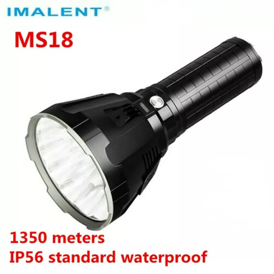 Imalent MS18 Super Bright baterky 100000 Lumens Lamp Lampargeble Witerproof Professional LED Torch Handlight Svetlo