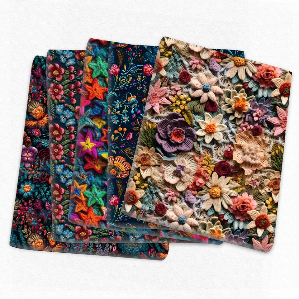 Imitácia Purpurová kvetina 50*145 cm Patchwork polyester bavlnená tkaniv