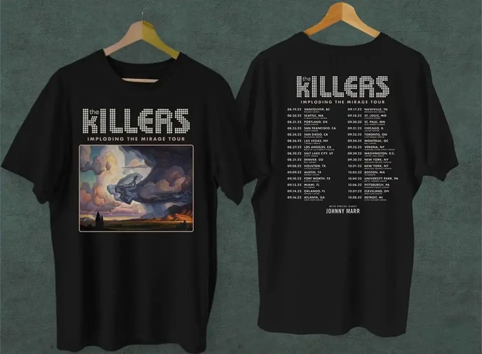 Implodovanie Mirage Tour 2022 The Killers Tričko Darčekový fanúšik všetkých sviatkov