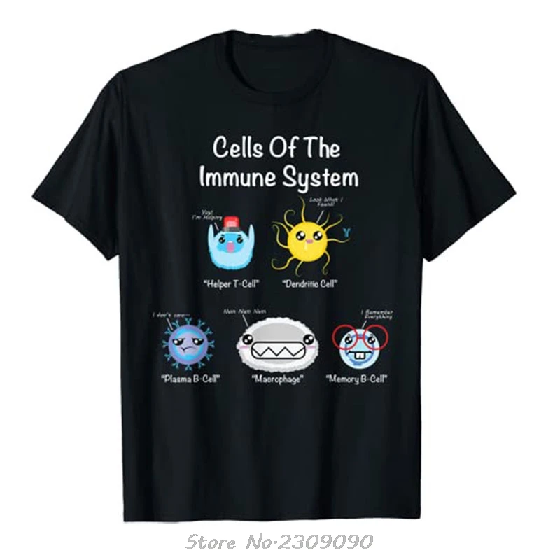 Imunitný systém bunky biológia buniek Humor Humor Imuológ Tričko prispôsobené výrobkom Humor Graphic Tops tops fitness tričko