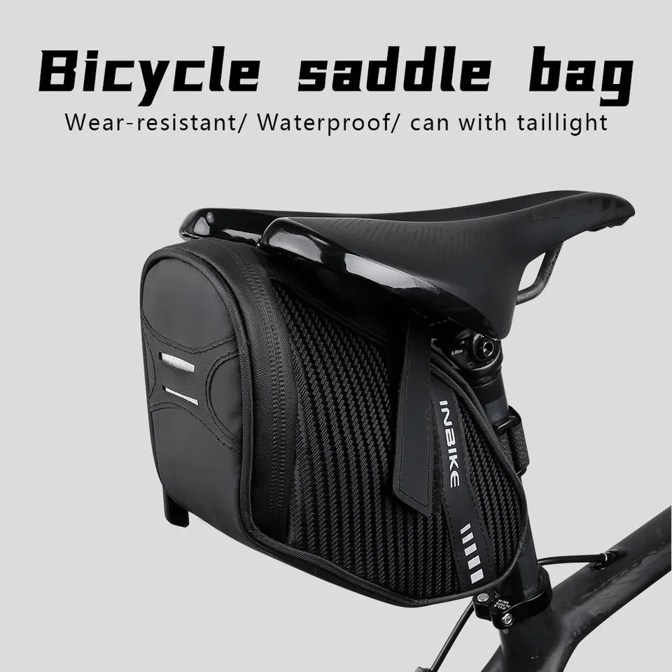 Inbike Bicycle Saddle vrecko Vodotesný bicykel vrecko na bicykli cyklistické sedlo Tail stĺpik ultraslight Tail zadný vrecko na bicykli zadné sedadlo vrecka