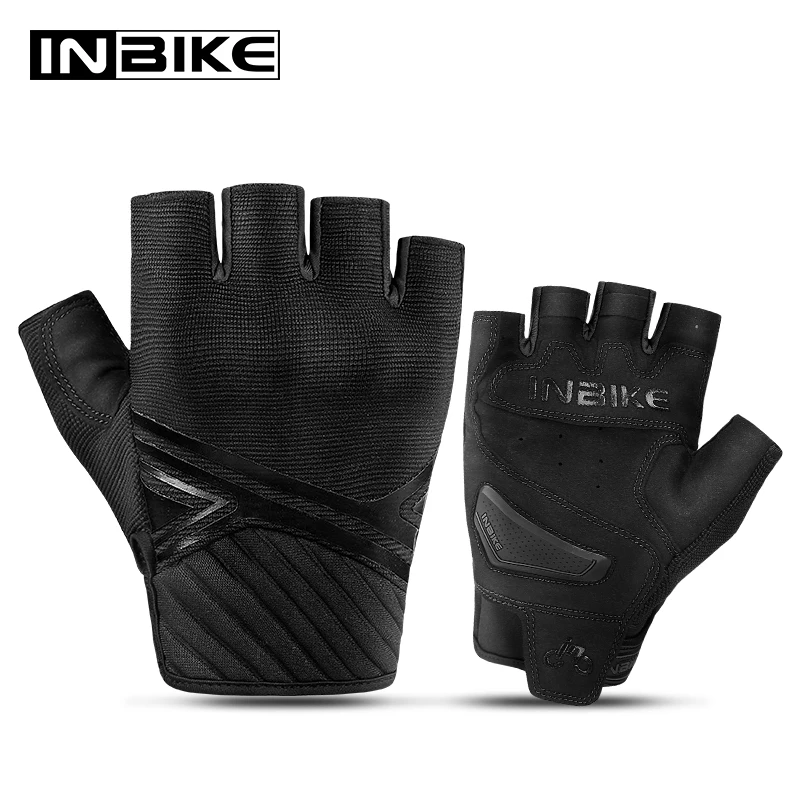 Inbike Motocyklové rukavice muži Men Half Finger Touchcreen s TPR palmový podložka Tvrdé kĺby rukavice pre motocyklista cyklovanie motocyklovania