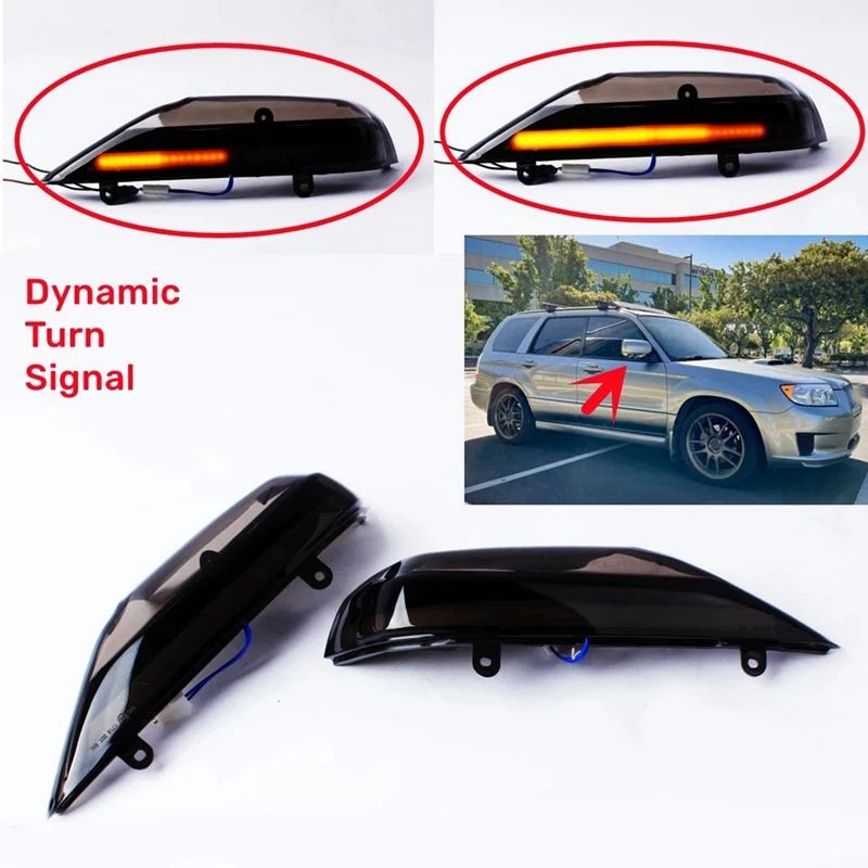 Indikátor bočného zrkadla Signálneho zrkadla v aute indikátor bočného zrkadla pre Subaru Forester Legacy Outback 2003-2008