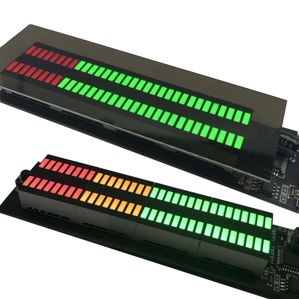 Indikátor zvukovej úrovne stereofónne hudobné spektrum LED LIGH LIGH Zosilňovač VU Meter pre DC 12V CAR MP3 prehrávač Light Atmosféra žiaroviek