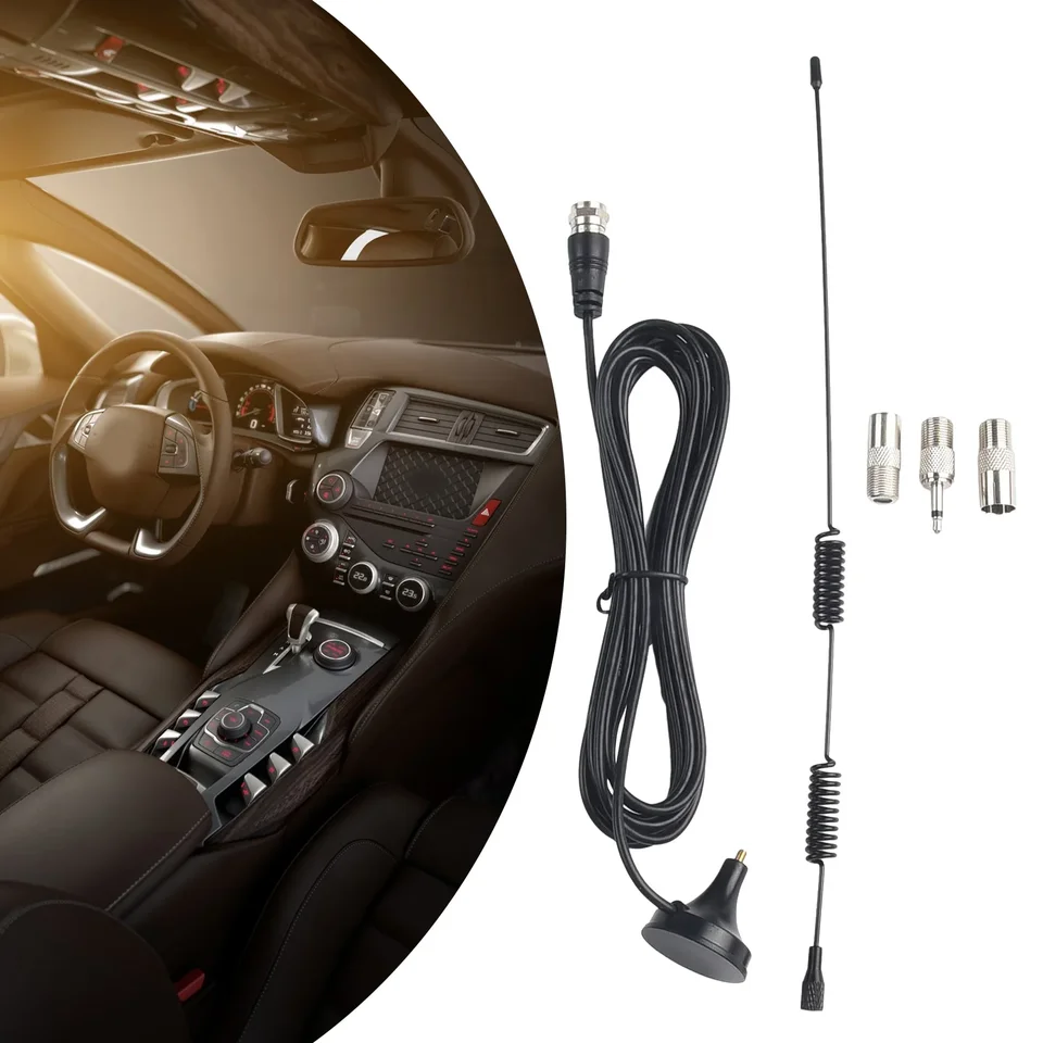 Indoor Digital Audio Anténa, vylepšenie recepcie FM Am Radio, Magnetic Base Mount, kompatibilný s AV Audio Vedio Systems