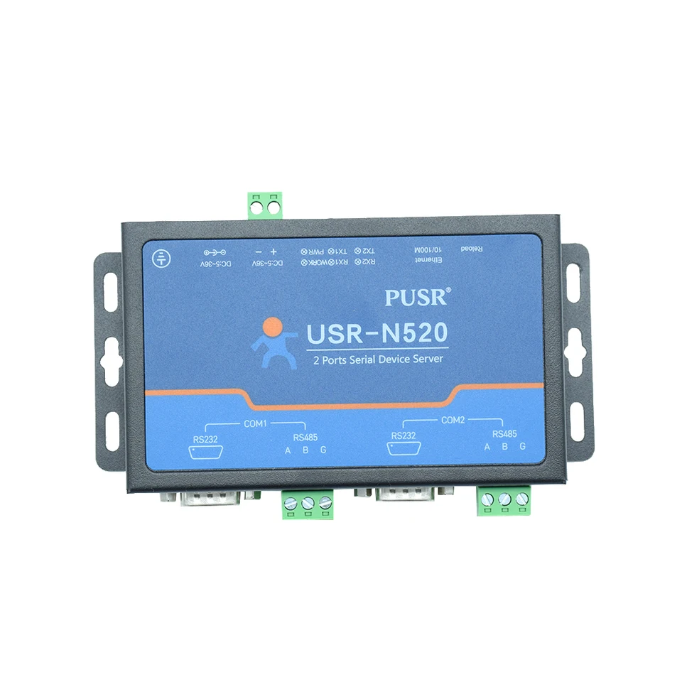 Industrial 2 Serial Port RS232 RS485 do Ethernet TCP/IP prevodník servera USR-N520 Podpora MQTT Modbus RTU TCP