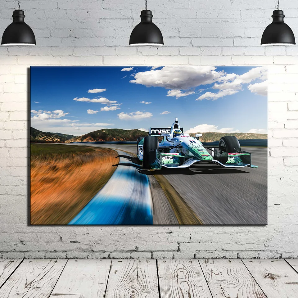 Indycar Series Racing Car Canvas maľba nástenné umenie plátno plagát Domáce dekorácie nástenné obrázky tlač do obývacej izby