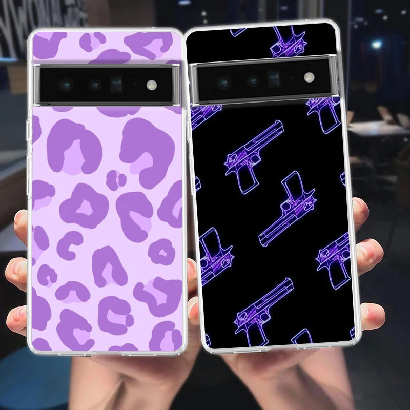 Infinity On Purple pre Google Pixel 9 8 7 6 Pro Puzdro pre telefón Soft pre pixel 6a 5 4 5a 4a 3a xl 5g Silikónový nárazový nepriestrelný pokryt