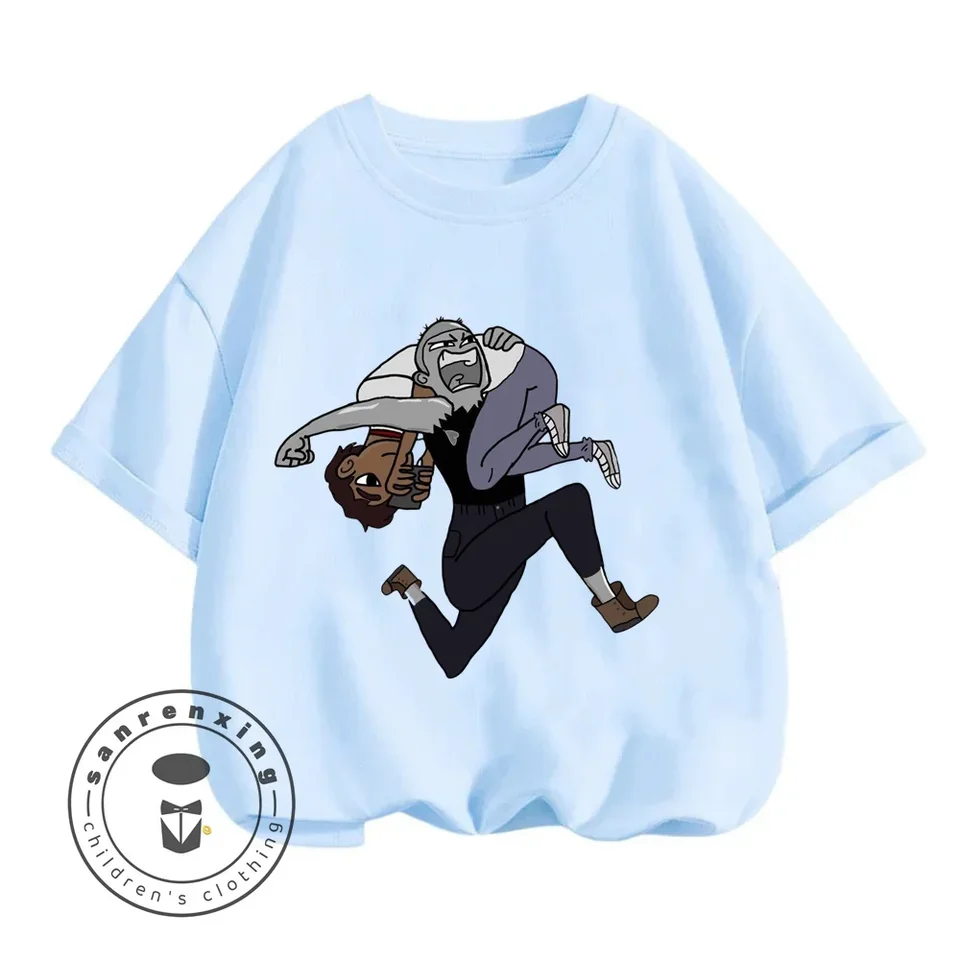 Infinity Train Graphic Cartoon T-Shirt Boys 2024 Nové letné oblečenie Kids Krátke rukávy Top detské tričko Crewneck Tričko 0-16y