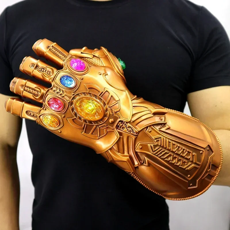 Infinity War Infinity Gauntlet LED svetlo Marvel Thanos rukavice akčná figúrka Cosplay kostým Superhrdina superhrdina dospelých pre dospelých vtipná hračka