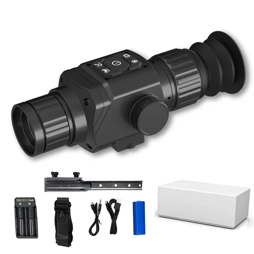 Infračervený termálny rozsah monokulárne 384x288 50 Hz 35 mm Rozsah šošoviek s Rail Mount 6 Zobrazovacími režimami Thermal Camera pre nočný lov