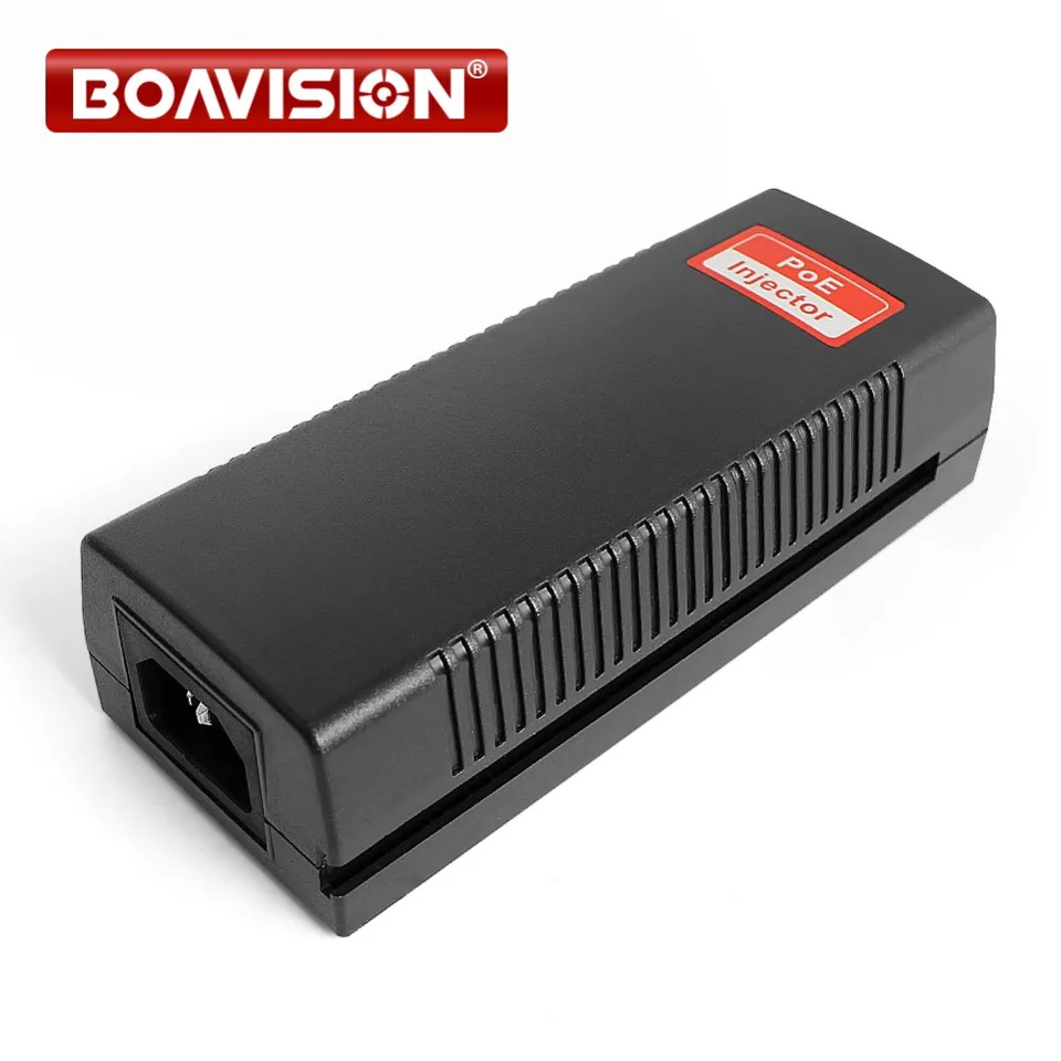 Injektor Poe 48V 30W Výstupný výstup plný 100 Mb / s napájaním cez Ethernet Single PoE Support Ochrana osvetlenia 802.11g Poe Adapter