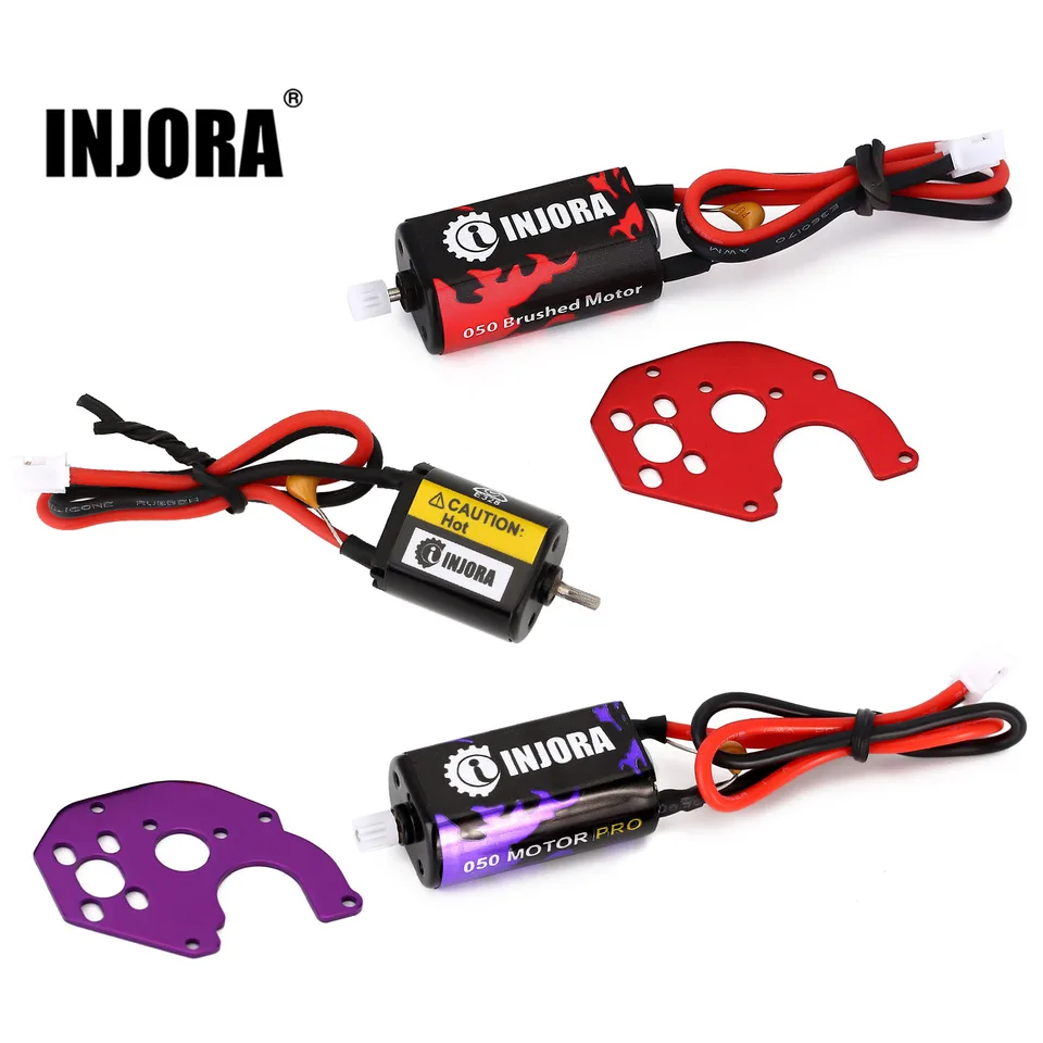 Injora 030 050 Brushed Motor 50T 66T 88T Upgrade pre 1:24 RC Crawler Axial SCX24 AXI90081 AXI00002 AXI00004 GLADIÁCIA BRONCO