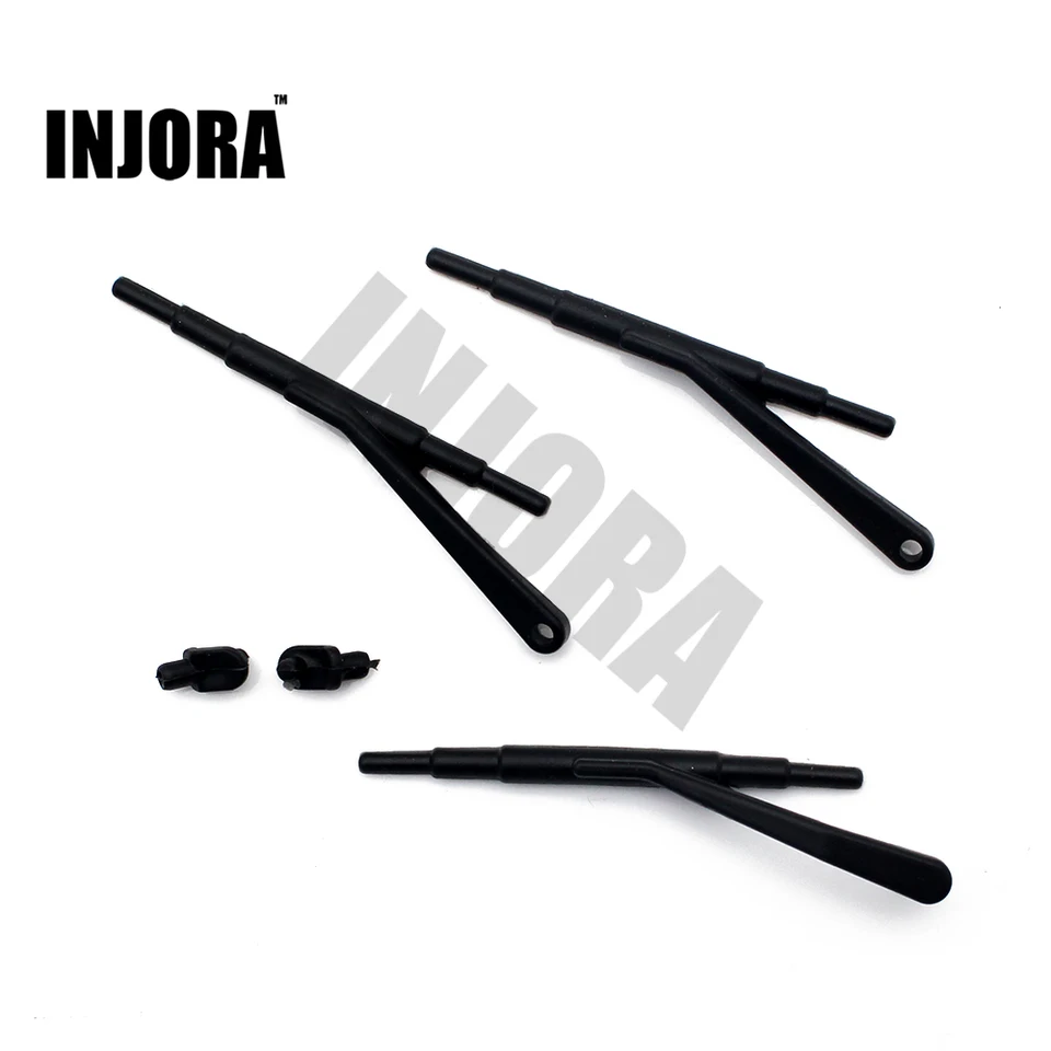 Injora 1:10 RC Crawler Black Gum Wiper pre axiálne SCX10 90046 90047 D90 Body Shell Parts