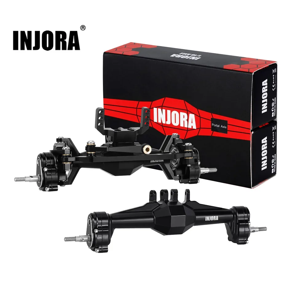 Injora +5 mm diamantové portálové nápravy s položením Servo Mount & Links pre 1/18 RC Crawler Trx4m