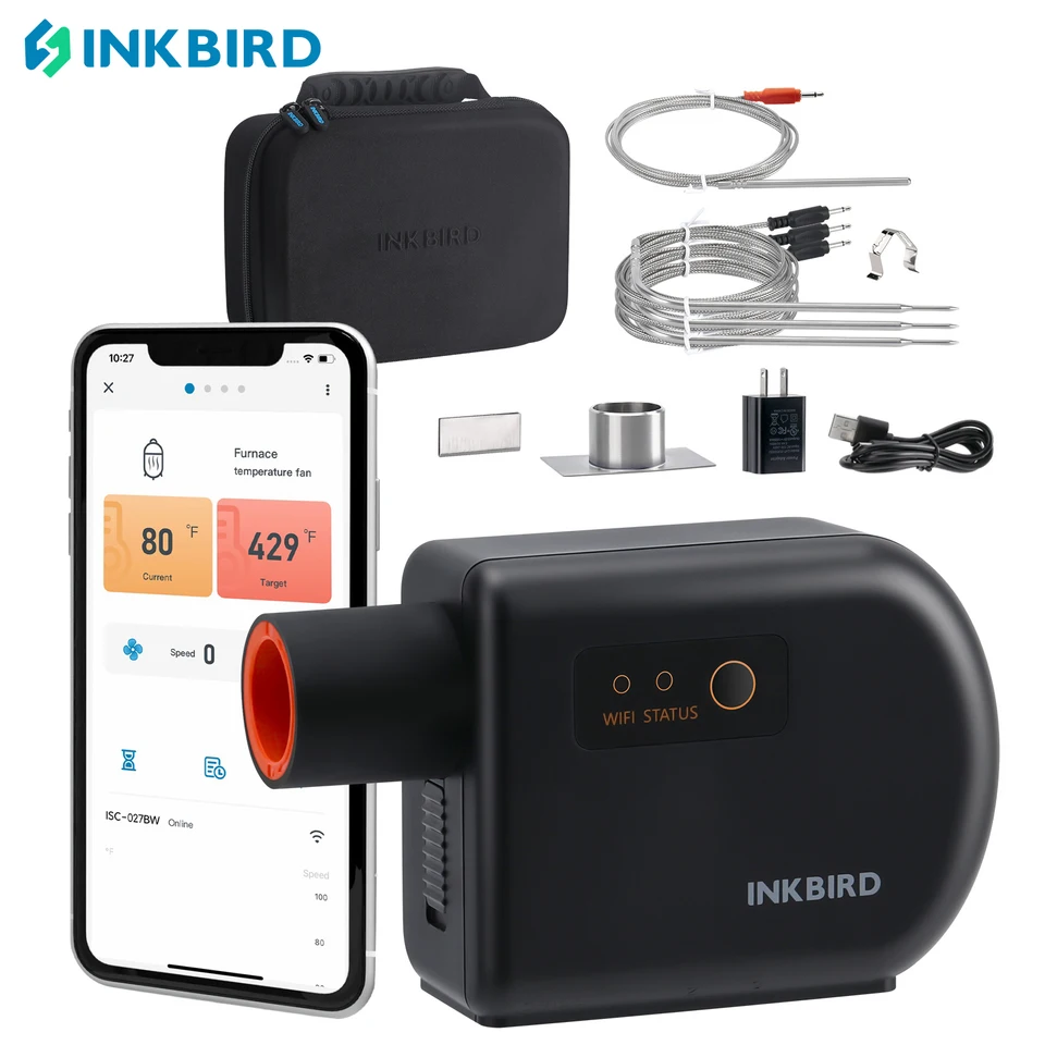 Inkbird BBQ teplotný regulátor ISC-027BW Wi-Fi Bluetooth