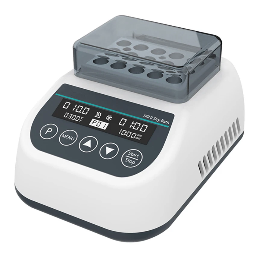 Inkubátor Mini Dry Bath Inkubátor Lab kovové kúpeľné laboratórne inkubátor termostatu s ohrievacím blokom 0,2/0,5/1,5/2 ml