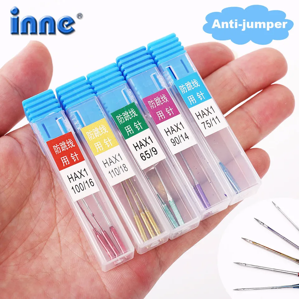 INNE Šitové stroje ihly Anti-Jump Universal 11/75 14/90 16/100 18/110 Viacnásobné obalové príslušenstvo domov z nehrdzavejúcej ocele