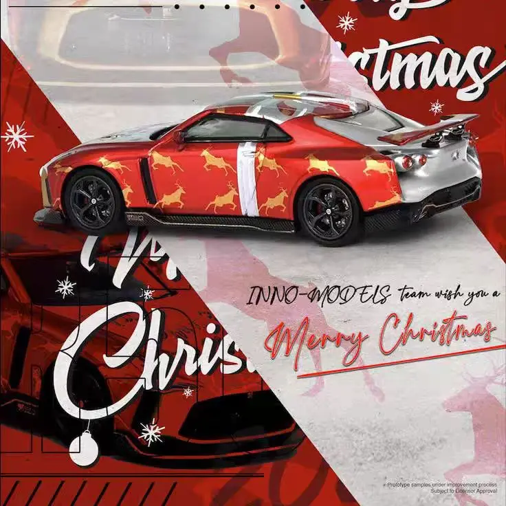Inno 1:64 R50 X'mas vianočné vydanie zliatinový model automobilu