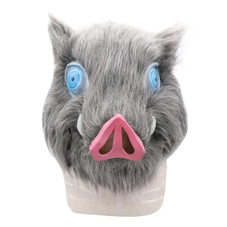InOsuke hashibira maska ​​prilba démon démon Kimetsu no yaiba cosplay kapucňa Hood Mask Maska hlavy Halloween karneval kostým prop