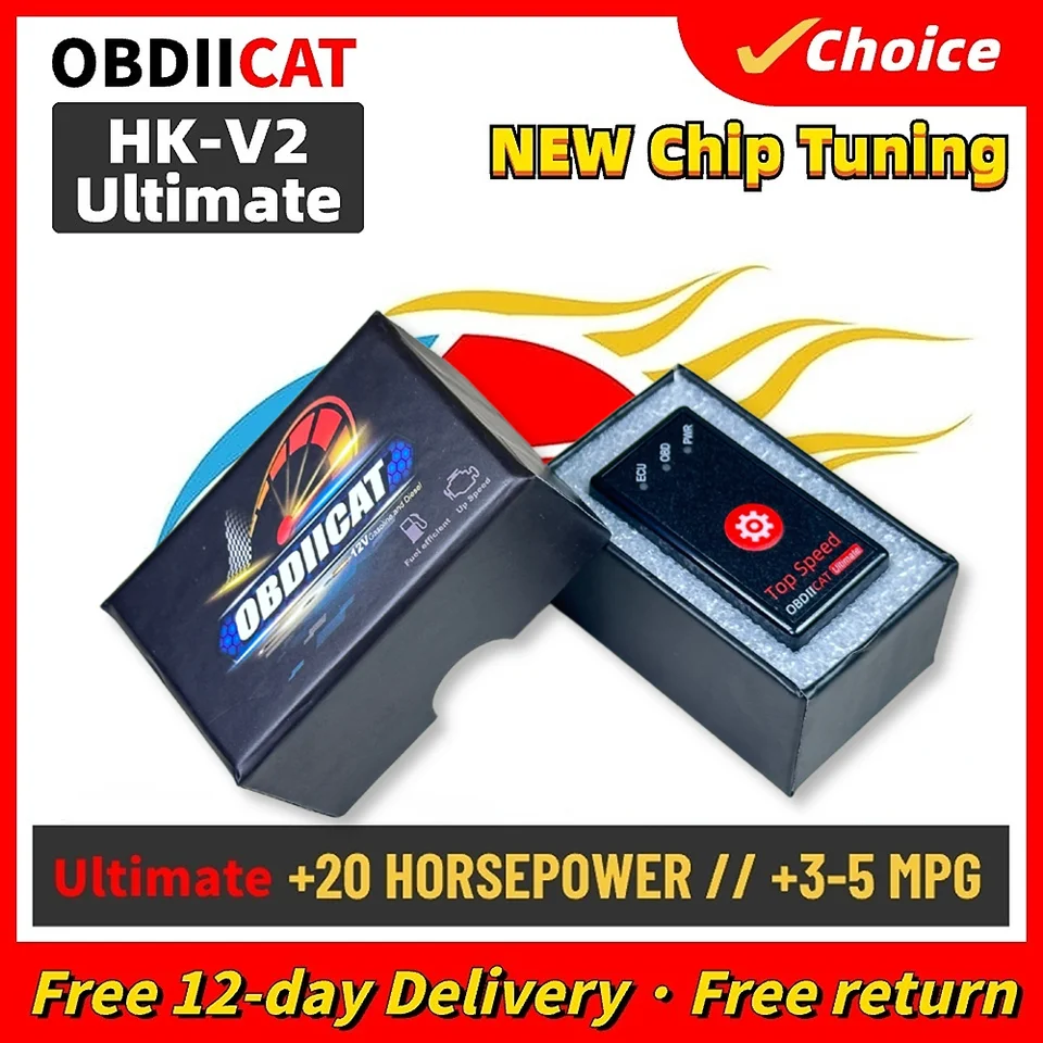 Inovácia HK01 HK-V2 Pro/Ultimate Super OBD2 ladiaci box na zvýšenie energie a zníženie spotreby paliva Originálny OBDIICAT PIC16