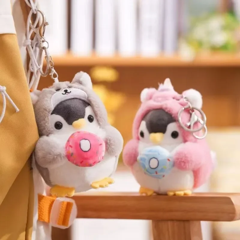 Ins Internet Celebrity Japanese Penguin Backpack Small Toy Pendant pár kľúča plyšový hračkársky taška