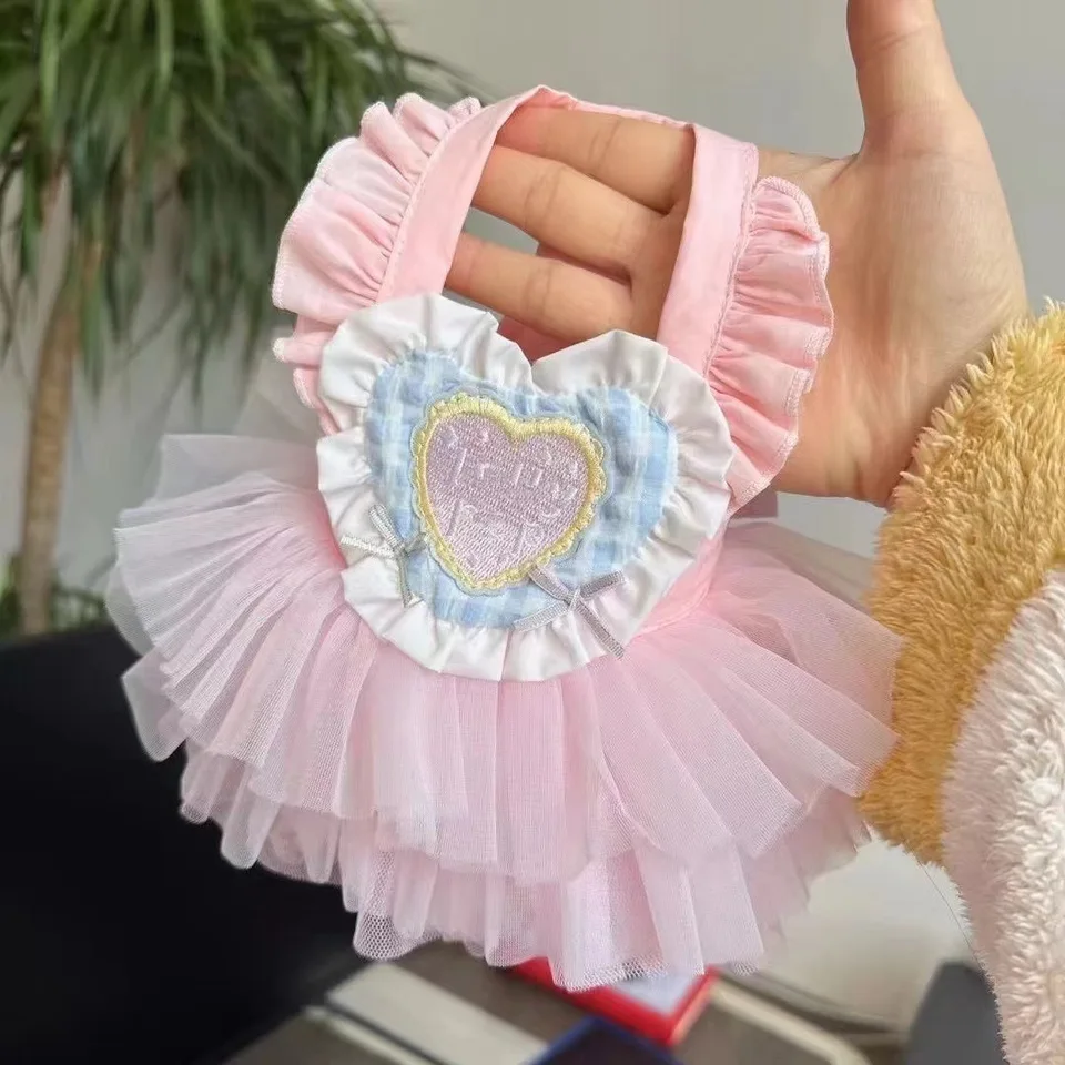 Ins Pet Cat Love Maid sukňa sukňa oblečenie jar leto letné jeseň tenké šaty čipk