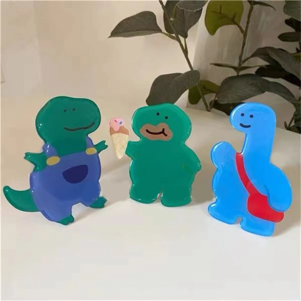 Ins roztomilý 3D dinasaur lenivý držiak na telefón Tok tok tok griptok držiteľ prsteň pre Samsung S23 príslušenstvo Skladateľný stojan na medvedík Podporu