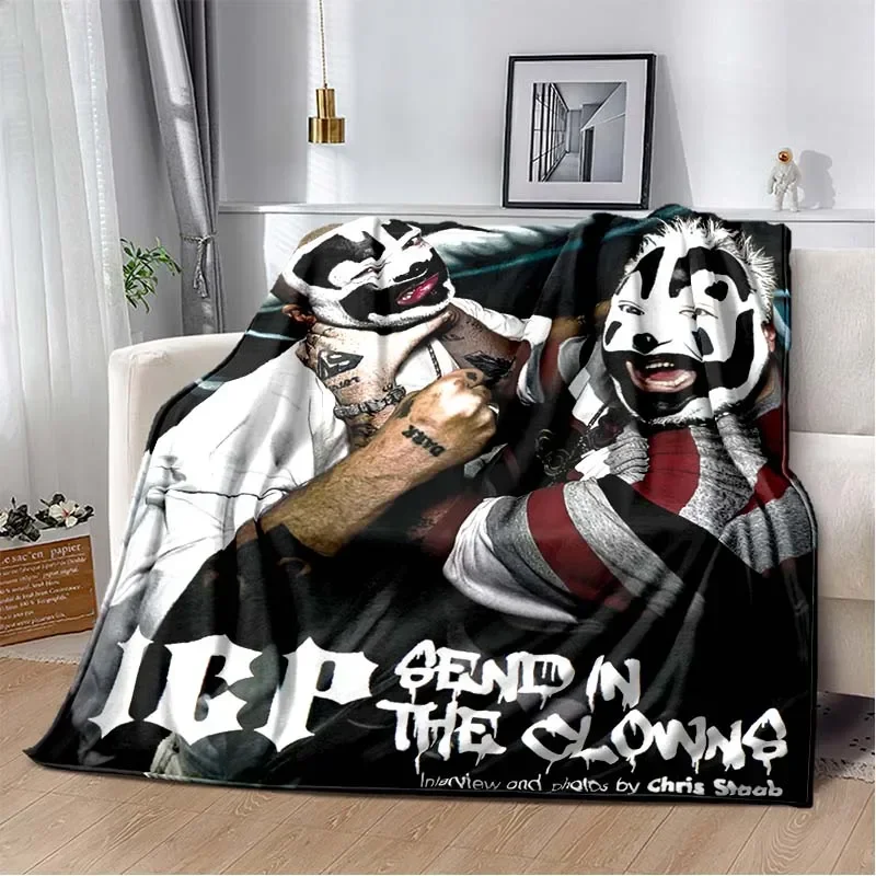 Insane Clown Posse Band prikrývka ICP Juggalo Faygo Hip Hop Hop Soft Flanel Kid's Warte Deka spálne pohovka cestovná pikniková prikrývka