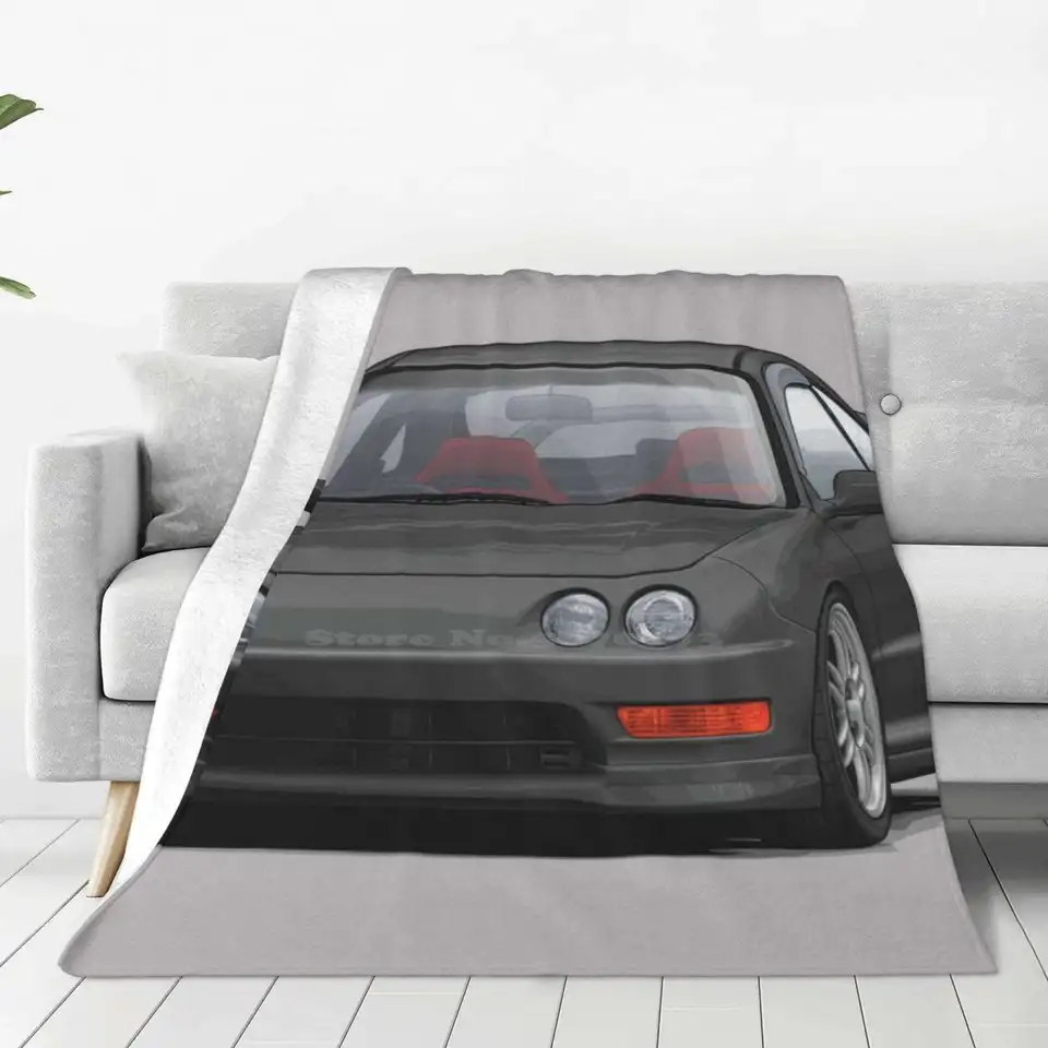 Integra DC2 (čierna) Nový príchod módne voľný čas Warm Flanel prikrývka DC5 Typer VTEC Civic Type R Integra DC2 JDM DC2 Tuner