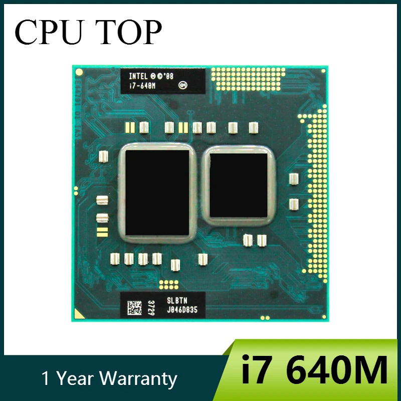 Intel Core i7 640M SLBTN Dual Core 2,8 GHz L3 4M Notebook CPU procesor prenosných počítačov pracuje na HM55