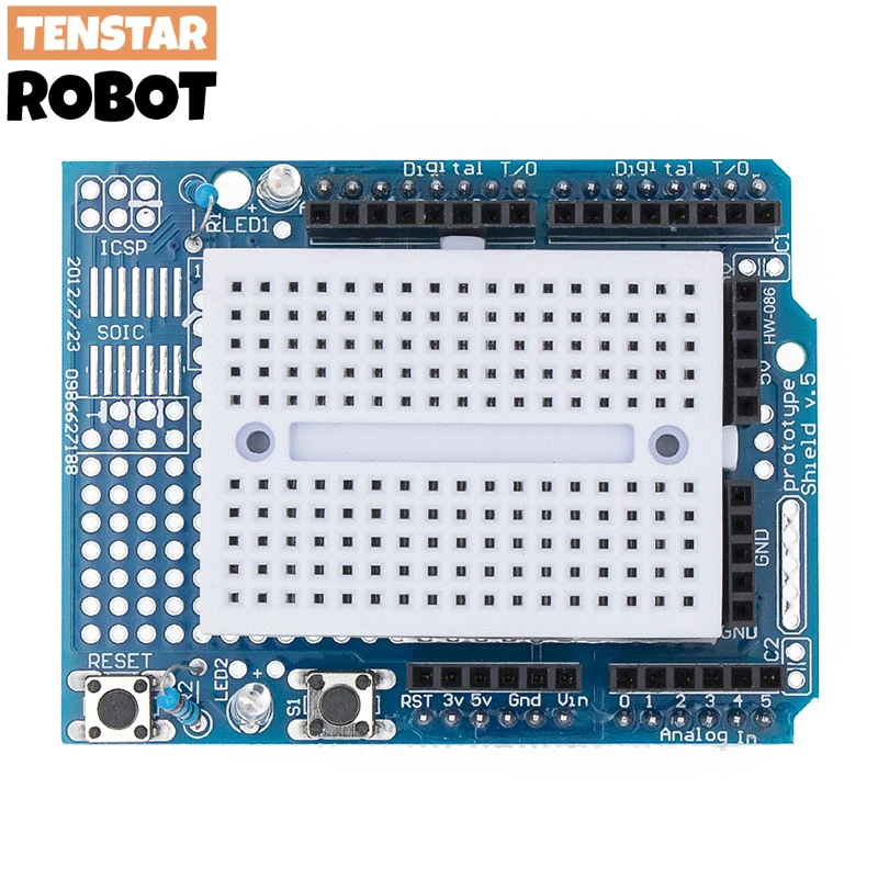 Inteligentná elektronika UNO Proto Shield Prototype Expansion Board s mini brehboardom SYB-170 založená na DIY ONO Protoshield