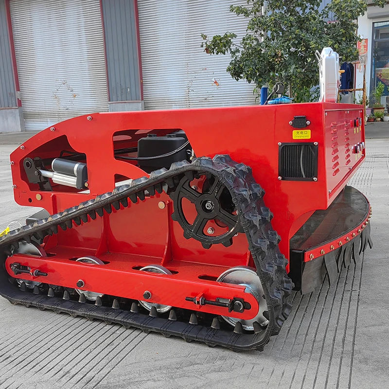 Inteligentné diaľkové ovládanie kosačky Lawer Crawler All-Terrain Clearing a Breaking Grass Vracajúc stroj