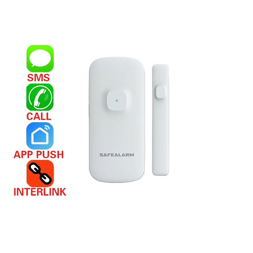 Inteligentné domáce dvere otvorené alarm bezdrôtových magnetických dverí Detektor kontaktu 2.4g wifi tuya inteligentná nabíjateľná batéria Google Alexa