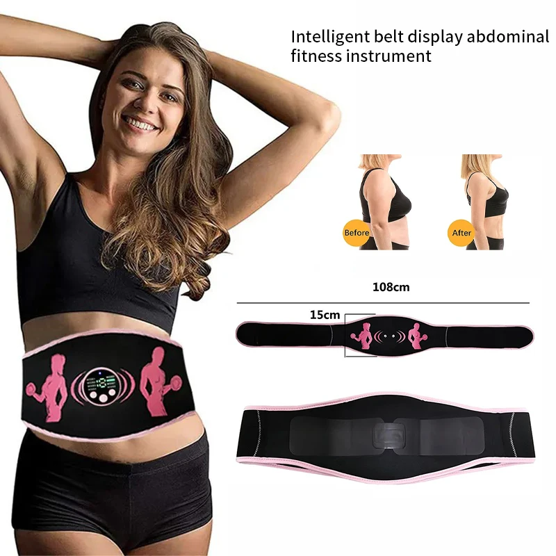 Inteligentné EMS Wireless Lumbbar Masáž brušné pásy