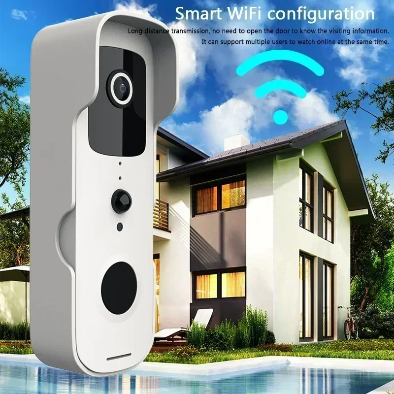Inteligentné videozáznamy Vodotesný vodotesný prehliadač Night Vision Dvers 1080p FHD Camera Digitálna vizuálna interkom WiFi 2.4g TUYA DOORE BELL