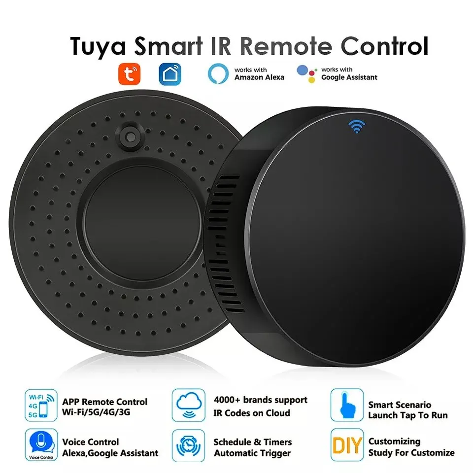 Inteligentné WiFi Ir Universal diaľkové ovládanie s Tuya a Smart Life Home Remote pre klimatizáciu TV TV DVD Alexa Google