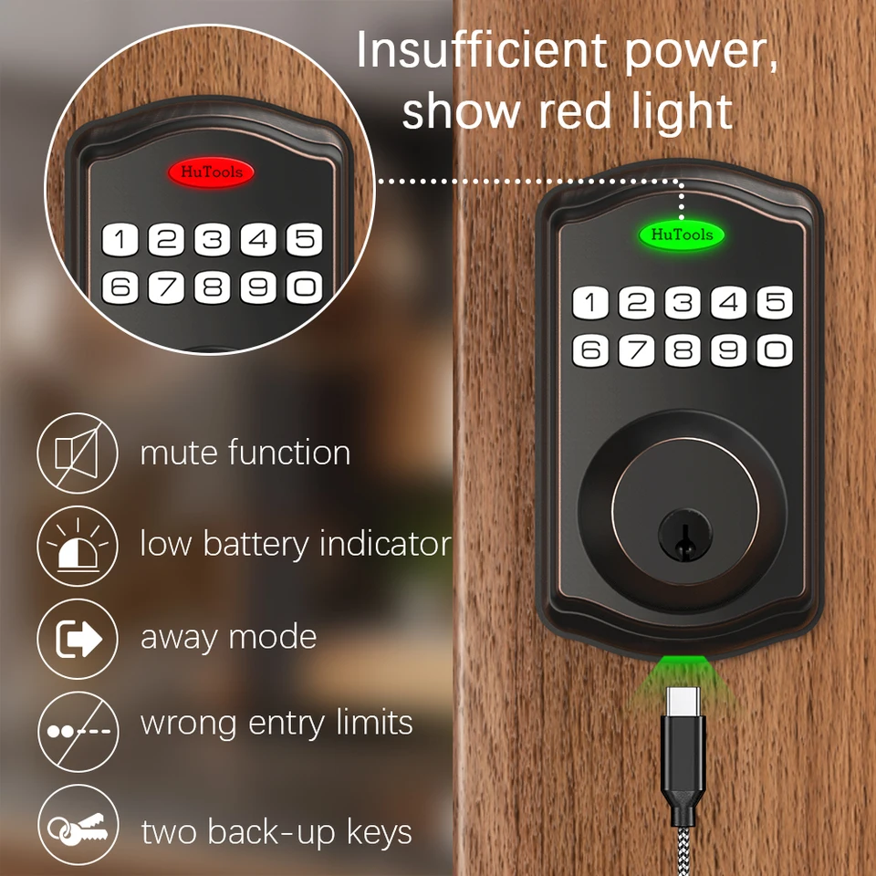 Inteligentné zámky hardvéru Hardware Dvery Zámok bezkľúčové vstupné dvere zámok Black Fingerprint Heslo Lock, 20 odtlačkov prstov a 20 hesiel, SU