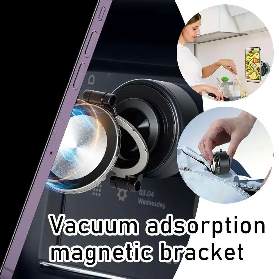 Inteligentný držiak mobilných telefónov s obojstranným skladaním držiaka stabilná adsorpčná vákuová vákuová magnetická adsorpčná kategória New podprsenka N2X7