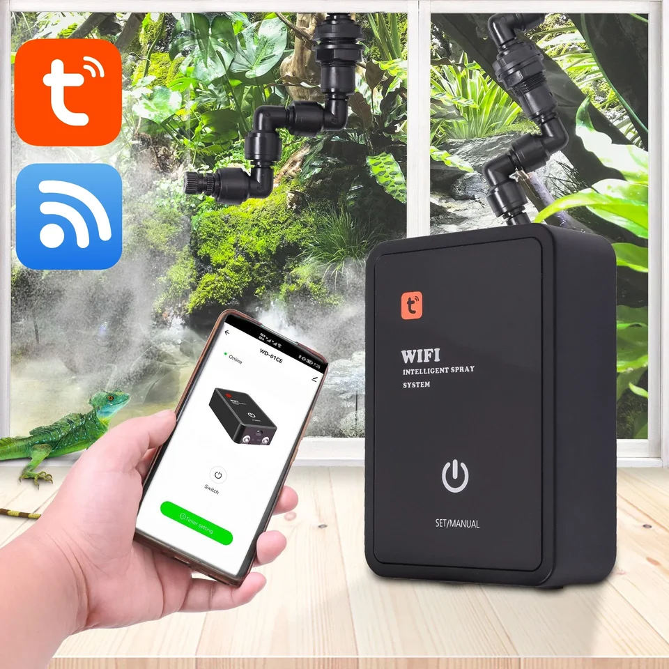 Inteligentný plazový hmla Terrárium zvlhčovač elektronický časovač