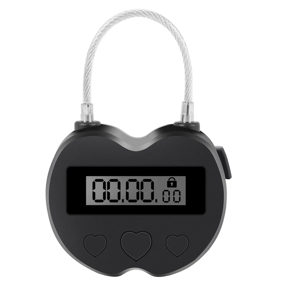 Inteligentný čas LCD LCD Time Lock Lock Multifunkcia Cestovné elektronické časovač, nepremokavé nabíjateľné dočasné visiaci časovač