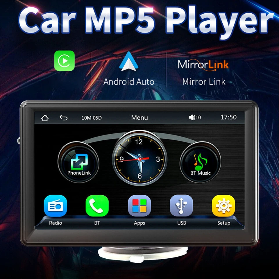 Intelligentný systém CarPlay Android Auto Car Monitor HD Displej HD Displej Bluetooth kompatibilný prenosný navigátor WiFi ROZADA