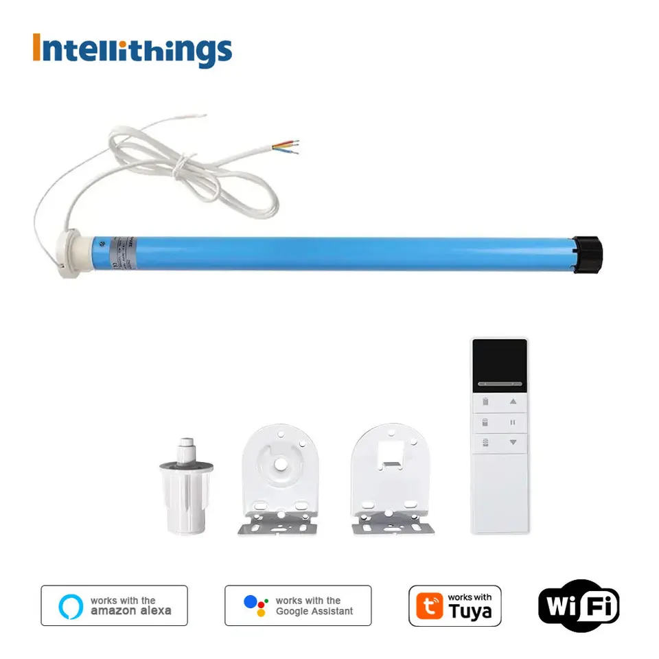 Intellithings WiFi Electric Roller Shade Blind Motor pre 30 mm trubicovú prácu s Tuya Alexa Google Home Voice 1.1nm