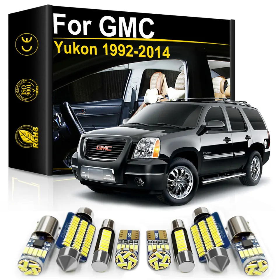 Interiérové ​​svetlá LED pre auto pre GMC Yukon 1992-2000 2005 2006 2007 2008 2009 2010 2010 2012 2012 2013 2015 2015 2016 Príslušenstvo Canbus