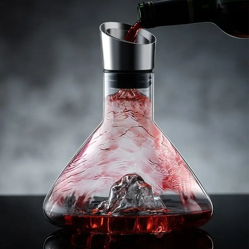 Internetová celebrita High-end Fast Decanter Decanter House House Free Glass s vekom Nový vodopádový dekanter set