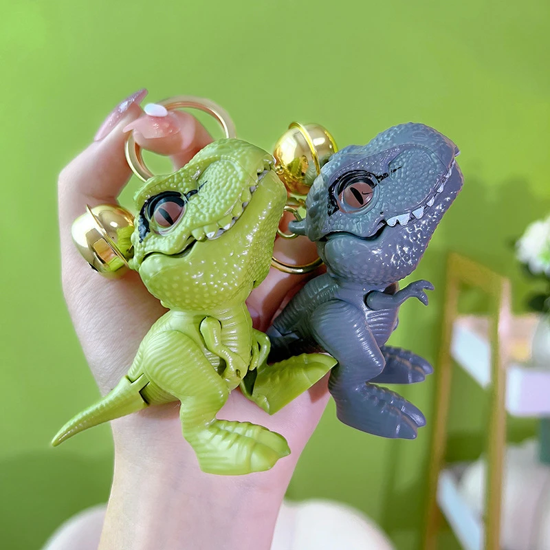 Internetová celebrita Tyrannosaurus rex uhryznutie hračky Keychain Kreatívny dinosaurus prívesok pár batohov batoh malý darček