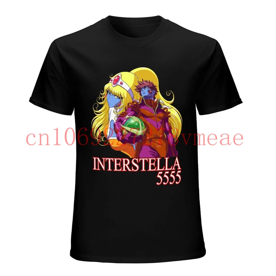 Interstella 5555 V7 Movie plagát Daft Punk Dtg T tričko čierne všetky veľkosti S-4XL